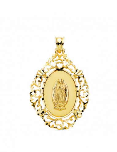 18K MEDALLA ORO AMARILLO VIRGEN DE...