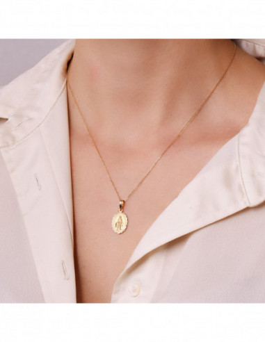 18K MEDALLA VIRGEN DE LA MILAGROSA...