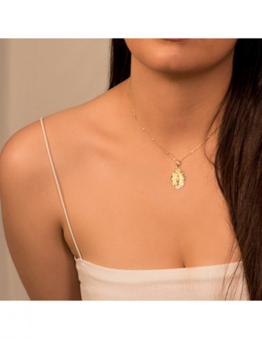 18K MEDALLA VIRGEN DE LA MILAGROSA...