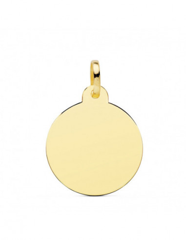 18K CHAPA ORO AMARILLO DISCO LISO...