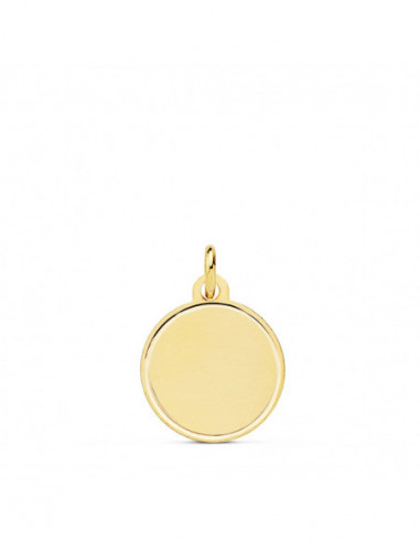 18K CHAPA DISCO MATE BISEL 14 MM