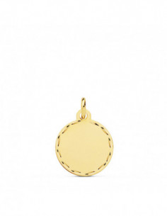 18K CHAPA DISCO LISO MATE... 2