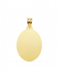 18K CHAPA OVAL BRILLO 23X18 MM 2