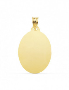18K CHAPA OVAL ORO AMARILLO... 2