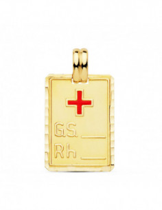 18K PLACA GRUPO SANGUINEO +... 2