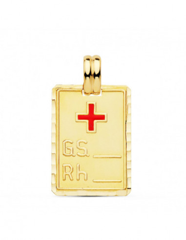 18K PLACA GRUPO SANGUINEO + RH GRANDE... 18K PLACA GRUPO SANGUINEO + RH GRANDE...