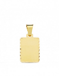 18K CHAPA MATE TALLADA... 2