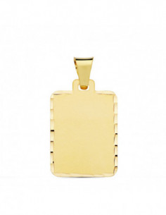 18K CHAPA MATE TALLADA... 2