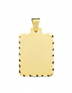 18K CHAPA MATE TALLADA... 2