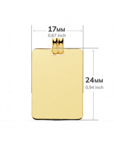 18K CHAPA ORO AMARILLO LISA EN BRILLO...