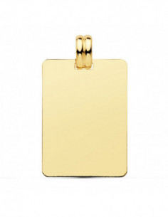 18K CHAPA LISA 28X20 MM 2