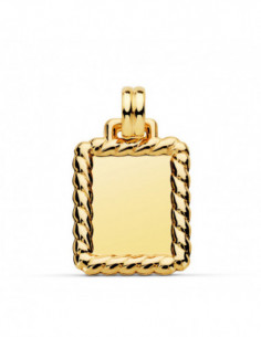 18K CHAPA BRILLO CON BORDE... 2