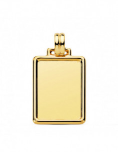 18K CHAPA LISA 29X20 MM 2