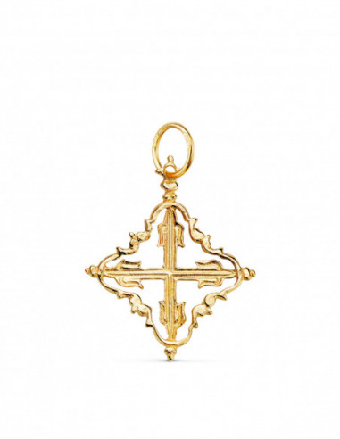 18K COLGANTE ORO AMARILLO CRUZ...
