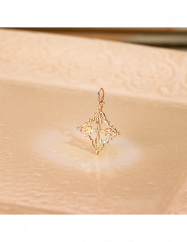 18K COLGANTE ORO AMARILLO CRUZ...