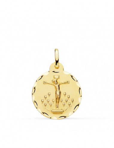 18K MEDALLA CRISTO DE LA LAGUNA 20 MM