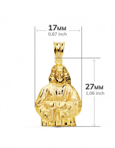 18K COLGANTE ORO AMARILLO CRISTO...