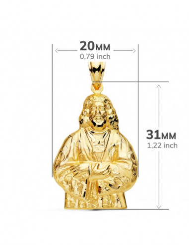 18K CRISTO MEDINACELLI 31X20 MM