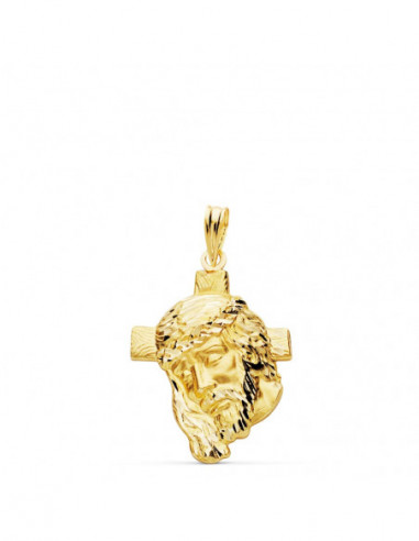 18K COLGANTE CABEZA DE CRISTO CON...