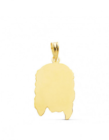 18K CABEZA DE CRISTO 26X16 MM