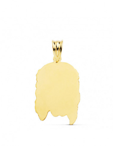 18K COLGANTE CABEZA CRISTO 26X16 MM