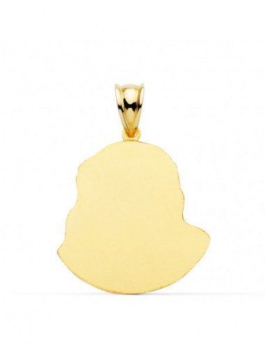18K CRISTO SANTO ROSTRO 27X22 MM