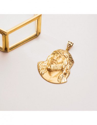 18K CRISTO SANTO ROSTRO 42X35 MM