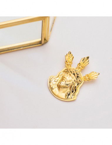 18K COLGANTE CABEZA DE CRISTO...