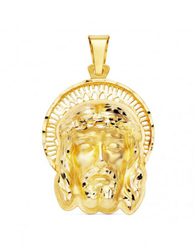 18K COLGANTE ORO AMARILLO CABEZA DE...