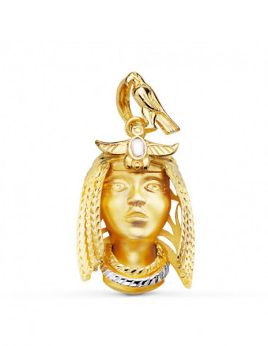18K COLGANTE ORO BICOLOR NEFERTARI...