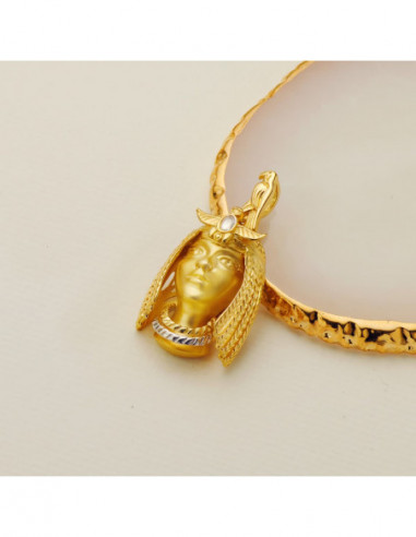 18K COLGANTE ORO BICOLOR NEFERTARI...