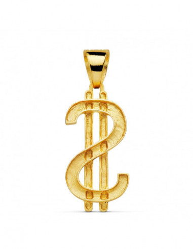 18K COLGANTE SIMBOLO DOLAR. 41X21 MM