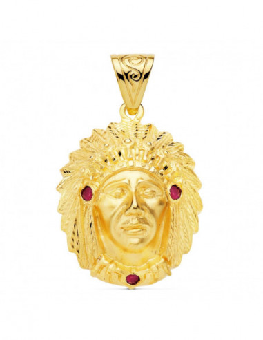 18K COLGANTE COLGANTE INDIO...