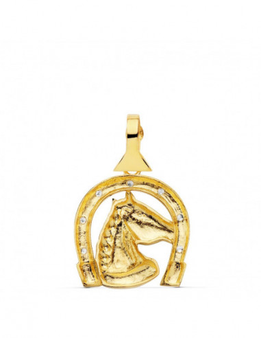 18K COLGANTE ORO AMARILLO HERRADURA...