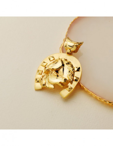 18K COLGANTE ORO AMARILLO HERRADURA...