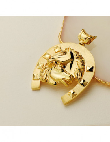 18K COLGANTE ORO AMARILLO HERRADURA...