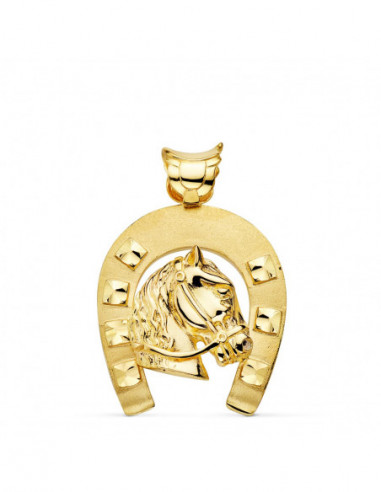 18K COLGANTE ORO AMARILLO HERRADURA...