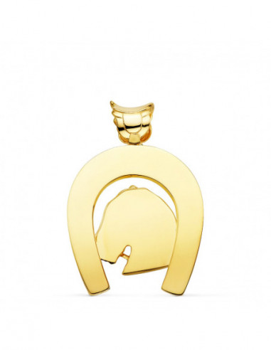 18K COLGANTE ORO AMARILLO HERRADURA...