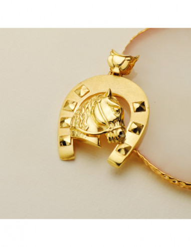 18K COLGANTE ORO AMARILLO HERRADURA...