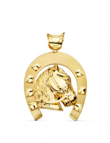 18K COLGANTE ORO AMARILLO HERRADURA...