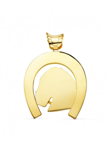 18K COLGANTE ORO AMARILLO HERRADURA...