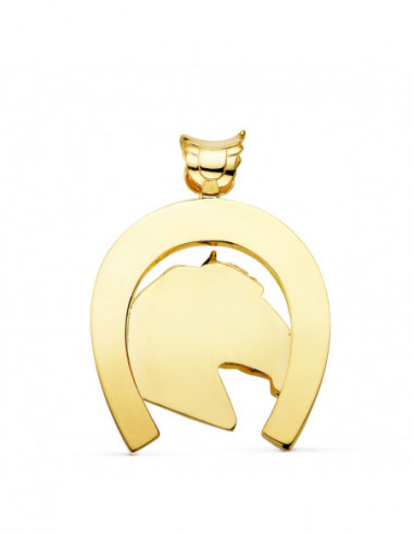 18K COLGANTE ORO AMARILLO HERRADURA...