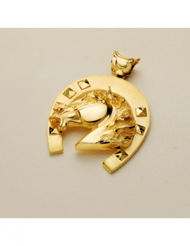 18K COLGANTE ORO AMARILLO HERRADURA...