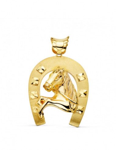18K COLGANTE ORO AMARILLO HERRADURA...