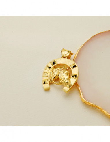 18K COLGANTE ORO AMARILLO HERRADURA...