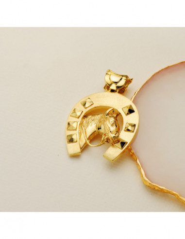 18K COLGANTE ORO AMARILLO HERRADURA...