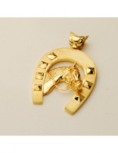 18K COLGANTE ORO AMARILLO HERRADURA...