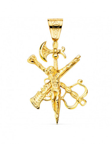 18K CRUZ ORO AMARILLO LEGIONARIO SIN...