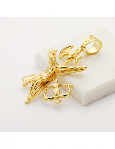 18K CRUZ ORO AMARILLO LEGIONARIO SIN...