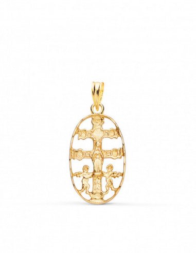 18K CRUZ DE CARAVACA ORO AMARILLO...